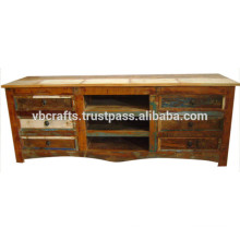 recylced wood tv cabinet